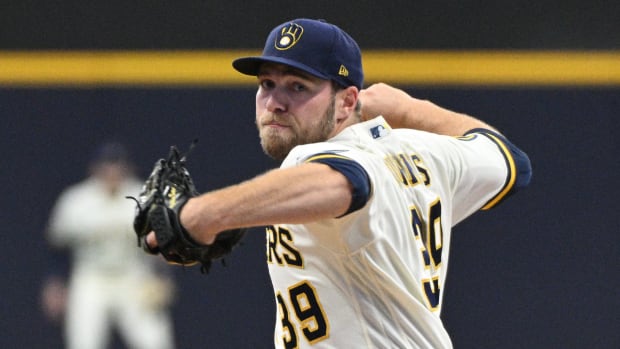 Milwaukee Brewers pitcher Corbin Burnes